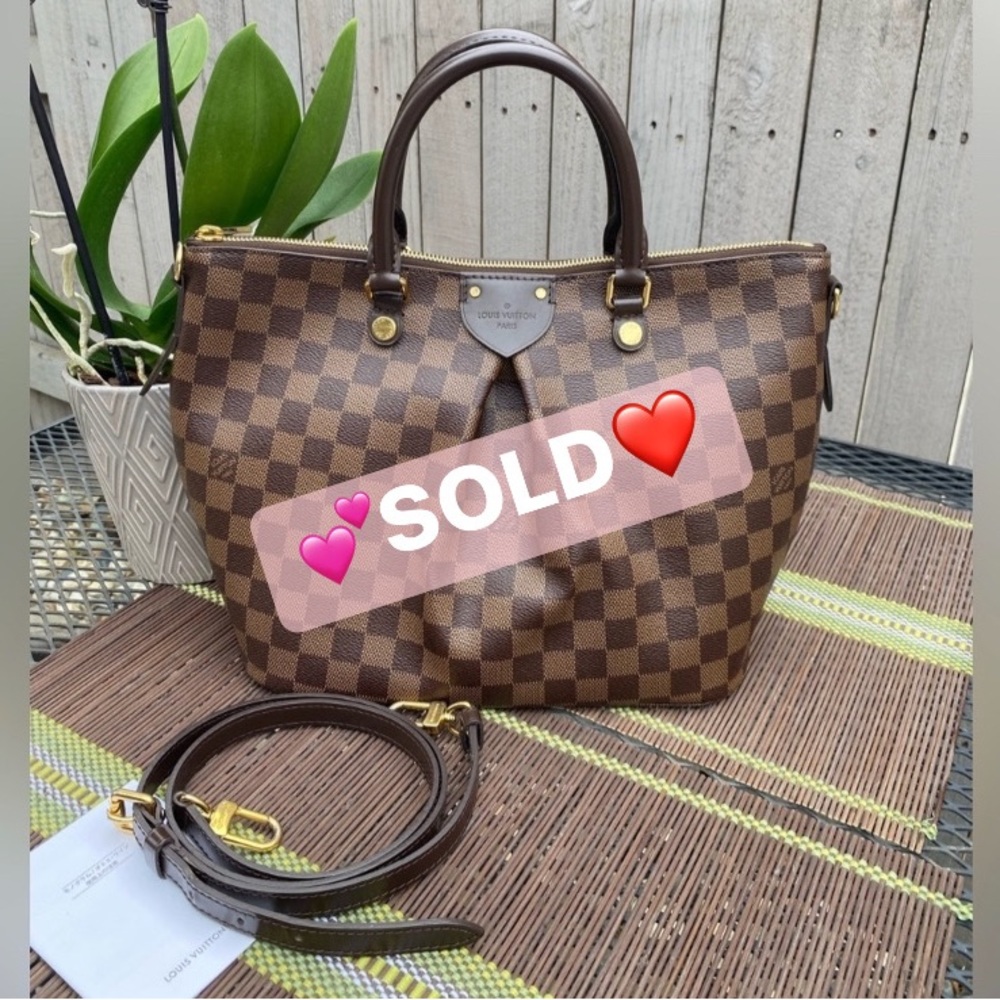❤️❤️ LIKE NEW ❤️❤️ Louis Vuitton Siena MM Damier Ebene Crossbody Bag.